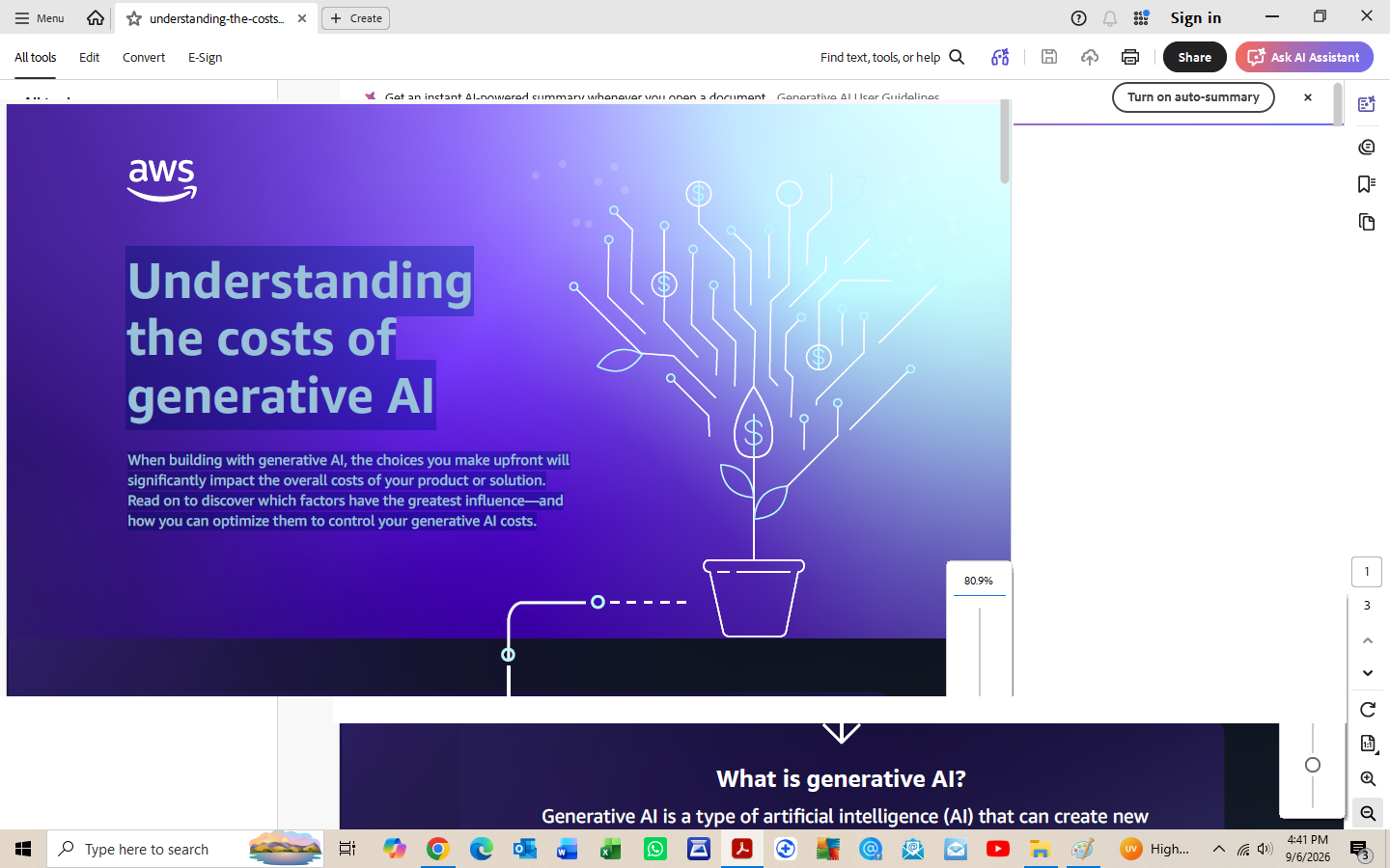 Understanding the costs of generative AI When building with generative AI
