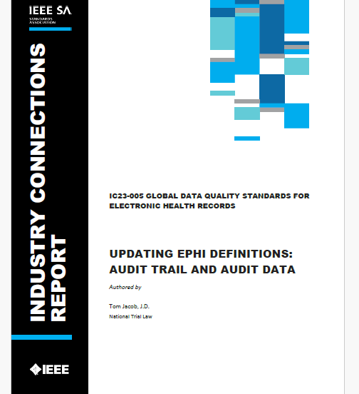 UPDATING EPHI DEFINITIONS: AUDIT TRAIL AND AUDIT DATA